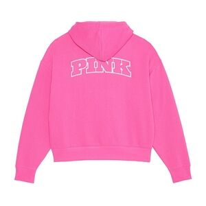 Victoria’s Secret PINK Ivy Fleece Campus Full-Zip Hoodie, Logo - NWT
